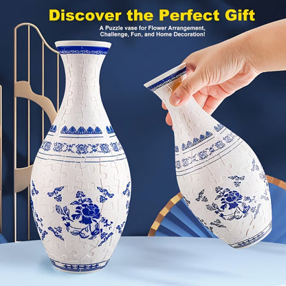 🎁3D Puzzle Vase — Creative DIY Flower Vase, Unique Home Decor Gift