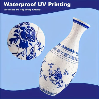 🎁3D Puzzle Vase — Creative DIY Flower Vase, Unique Home Decor Gift