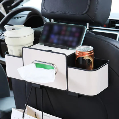 QIAWI™ 3-in-1 Car Backseat Organizer – Keep Your Ride Clean & Organized!