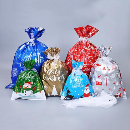 🎅Christmas Drawstring Gift Bags – Easy, 🎁Festive & Reusable!