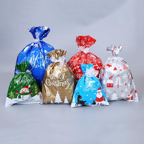 🎅Christmas Drawstring Gift Bags – Easy, 🎁Festive & Reusable!