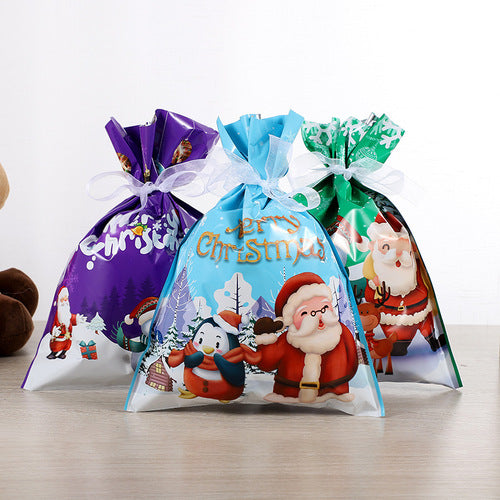 🎅Christmas Drawstring Gift Bags – Easy, 🎁Festive & Reusable!