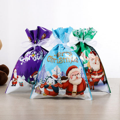 🎅Christmas Drawstring Gift Bags – Easy, 🎁Festive & Reusable!