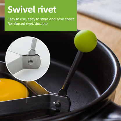 🍳Cute Egg Ring Mold Set | Non-Stick Fried Egg Shaper for Breakfast Cooking