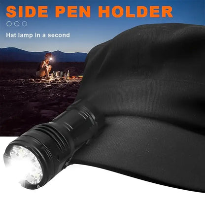 High-intensity LED flashlight, rechargeable, multi-functional, ultra-bright, mini, durable, and portable for outdoor and home use.