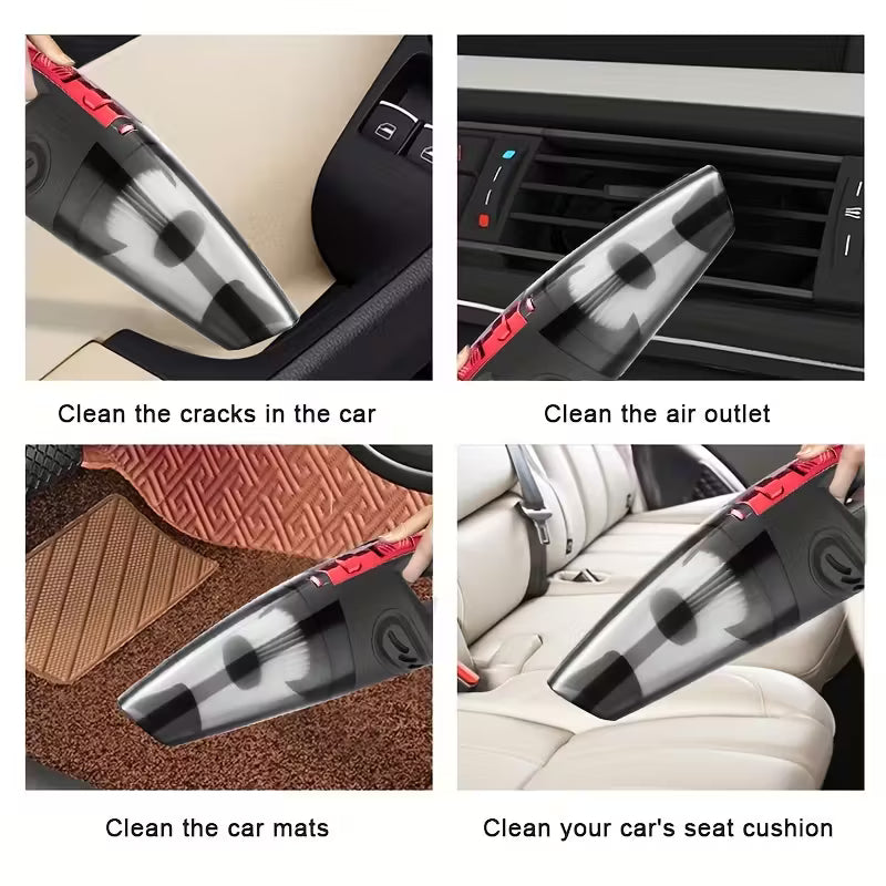 Powerful Car Vacuum Cleaner – Wireless, High Suction, Portable, Easy Clean Anywhere