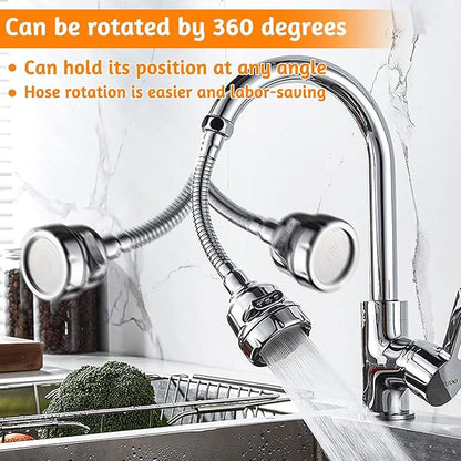 🚰360° Rotatable Faucet Extender – Splash-Proof, Water-Saving & Easy Cleaning!