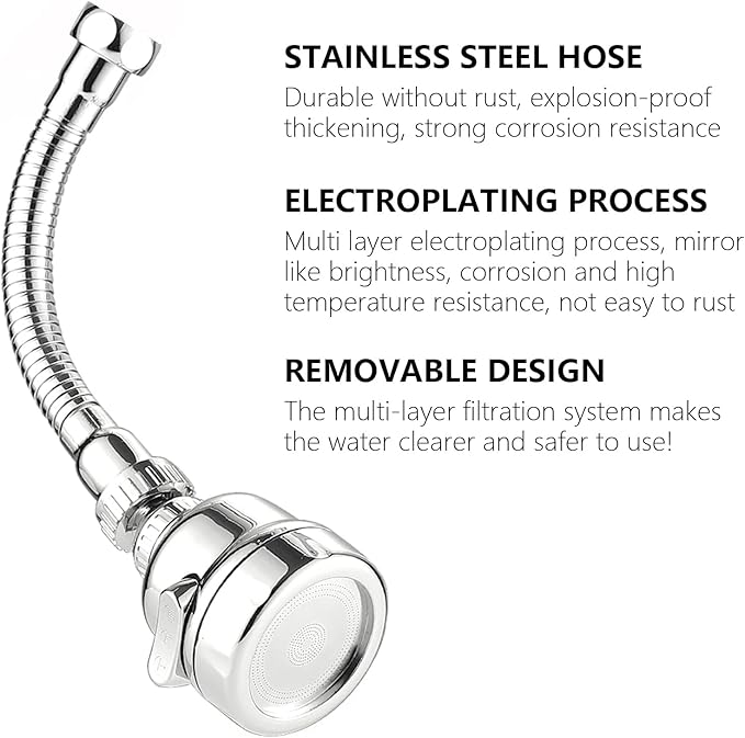 🚰360° Rotatable Faucet Extender – Splash-Proof, Water-Saving & Easy Cleaning!