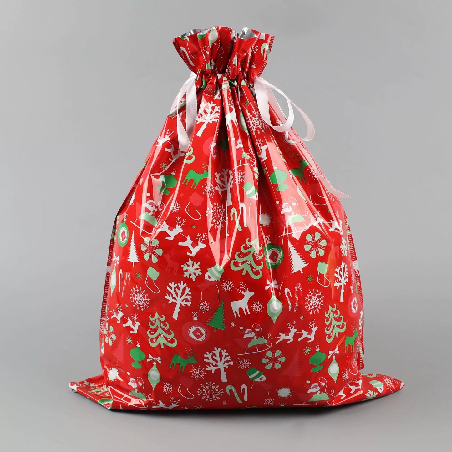 🎅Christmas Drawstring Gift Bags – Easy, 🎁Festive & Reusable!