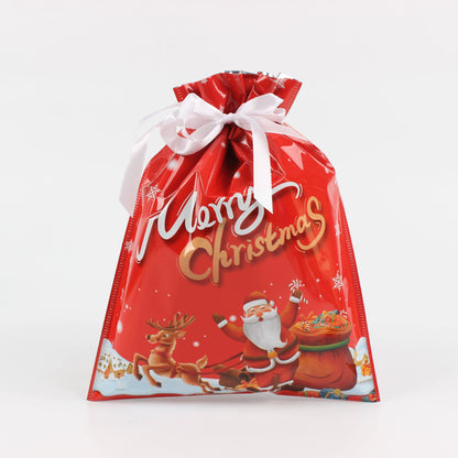 🎅Christmas Drawstring Gift Bags – Easy, 🎁Festive & Reusable!